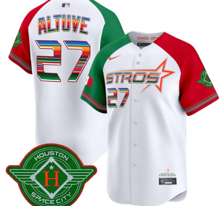 José Altuve Jersey 27 Astros 2025 City Connect Mexico Vapor Premier Limited Stitched Alternate