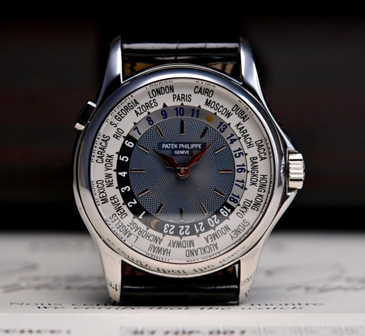 Patek Philippe World Time 5110p-001 Mit Box Papieren Aus Dem Jahr 2002