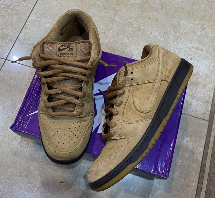Nike Sb Dunk Low Wheat Mocha Size 11