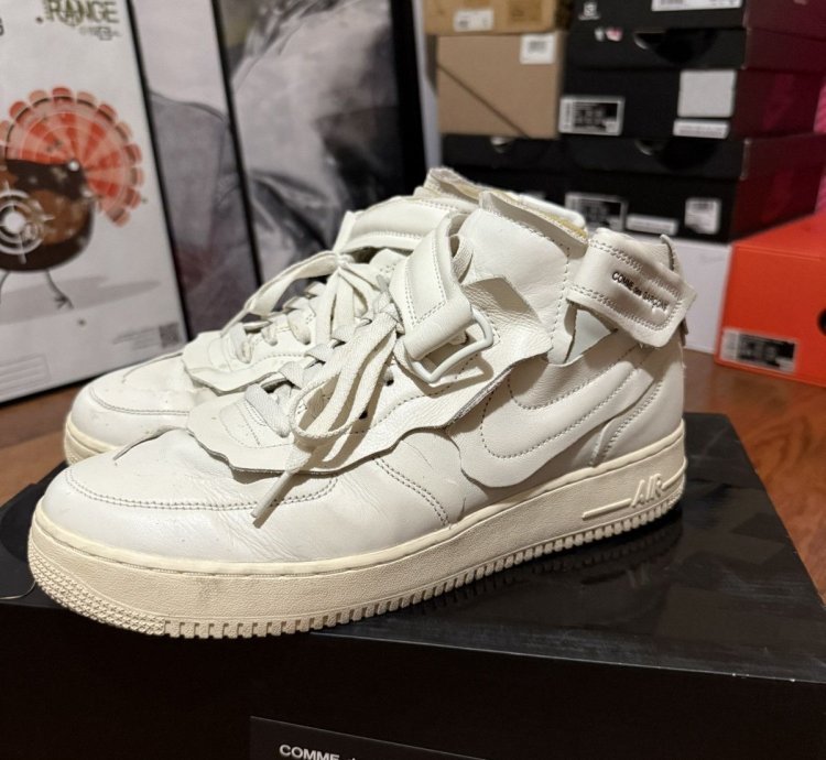 Nike Air Force 1 Mid Comme Des Garcons White