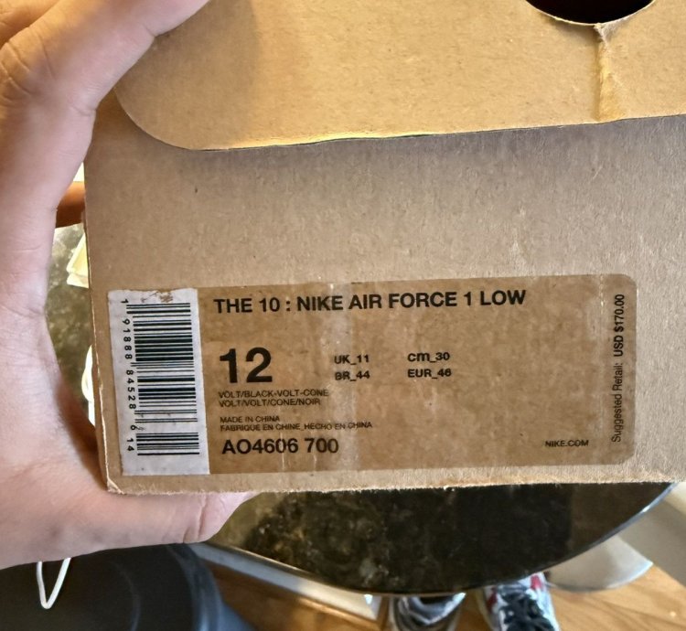 Nike Air Force One Off-white Volt
