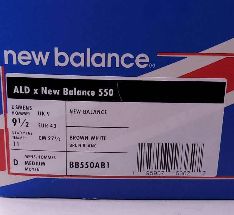 New Balance 550 Ald Shoe Mens Size 9 5 Bb550ab1 Brown