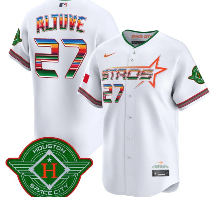 José Altuve Jersey 27 Astros 2025 City Connect Mexico Vapor Premier Limited Stitched White