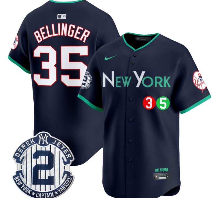 Cody Bellinger Jersey 35 New York Yankees City Connect Vapor Premier Limited Stitched Navy