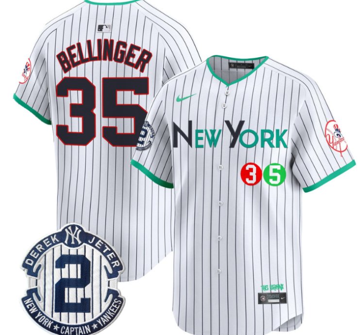 Cody Bellinger Jersey 35 New York Yankees City Connect Vapor Premier Limited Stitched Pinstripe