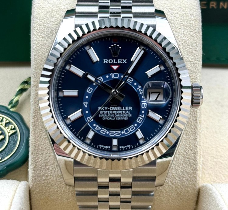 Rolex Sky-dweller Unworn Sky-dweller 42mm Blue Dial Jubilee Bracelet 336934 Box Papers 2024