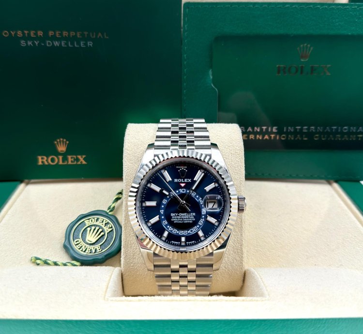 Rolex Sky-dweller Unworn Sky-dweller 42mm Blue Dial Jubilee Bracelet 336934 Box Papers 2024