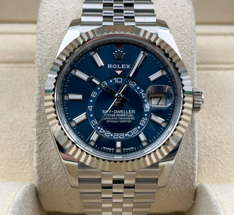 Rolex Sky-dweller Unworn Sky-dweller 42mm Blue Dial Jubilee Bracelet 336934 Box Papers 2024