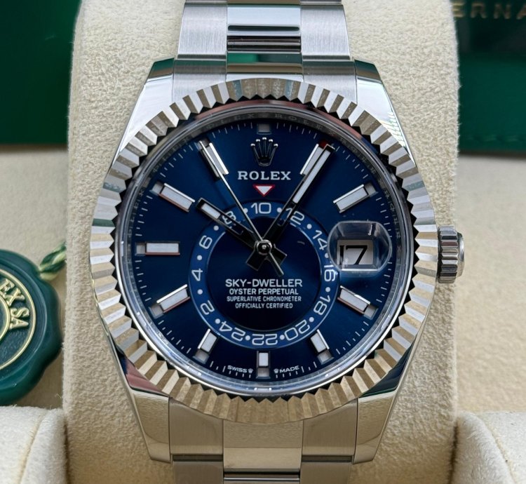 Rolex Sky-dweller Unworn Sky-dweller 42mm Blue Dial Oyster Bracelet 336934 Box Papers 2024