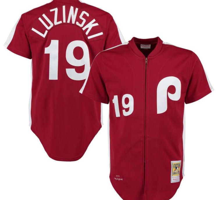 Philadelphia Phillies Greg Luzinski Red 1979 Throwback Jersey