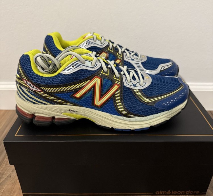 New Balance 860v2 Aime Leon Dore Ald Blue Yellow Us 10