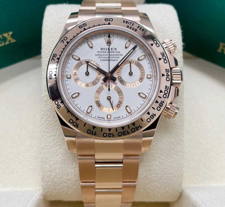 Rolex Daytona Unworn Daytona 116505 Ivory White Dial 18k Rose Gold Oyster Bracelet 40mm