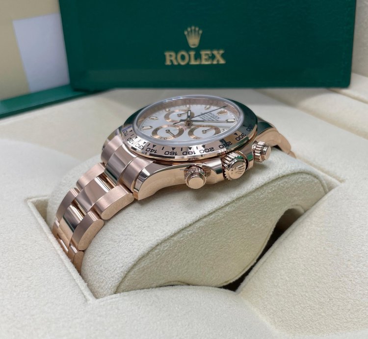 Rolex Daytona Unworn Daytona 116505 Ivory White Dial 18k Rose Gold Oyster Bracelet 40mm