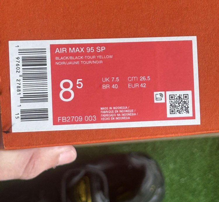 Crtz Nike Air Max 95 Honey Blacks