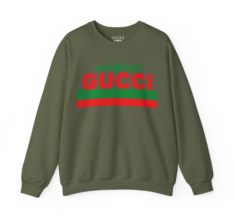 Gucci Military Green Sweatshirt - Size Usa