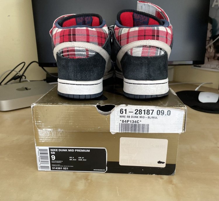 Nike Sb Dunk Mid Premium Goofy Boy Mens Size 9 Authentic