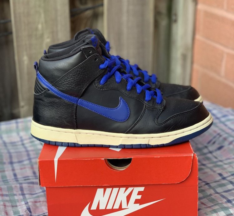Dunk High Black Royal Blue 2012