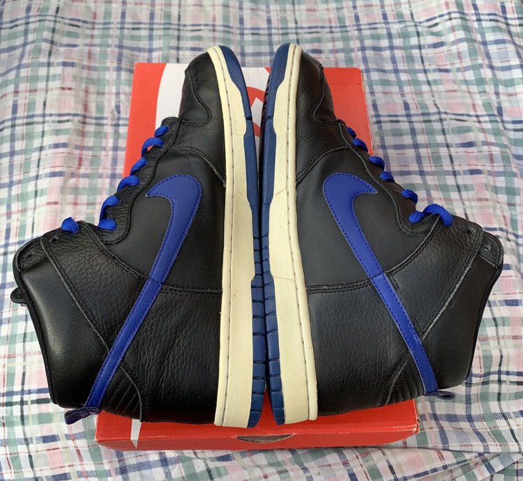 Dunk High Black Royal Blue 2012