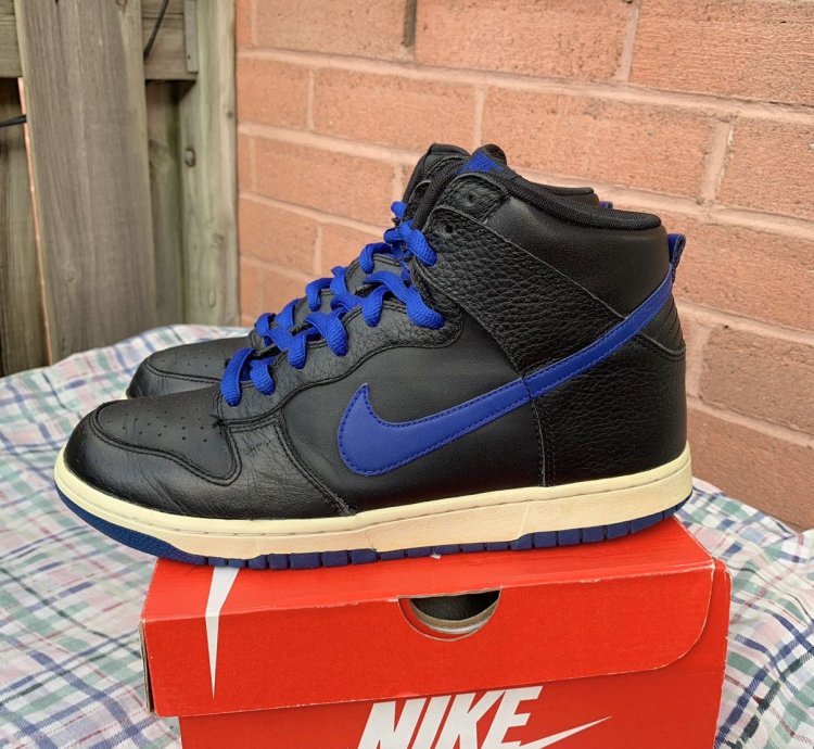 Dunk High Black Royal Blue 2012