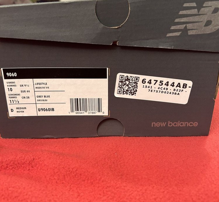 New Balance 9060 Artic Grey U9060ib Size 10 Brand New Rare