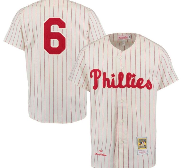 Philadelphia Phillies Johnny Callison Cream 1964 Throwback Jersey