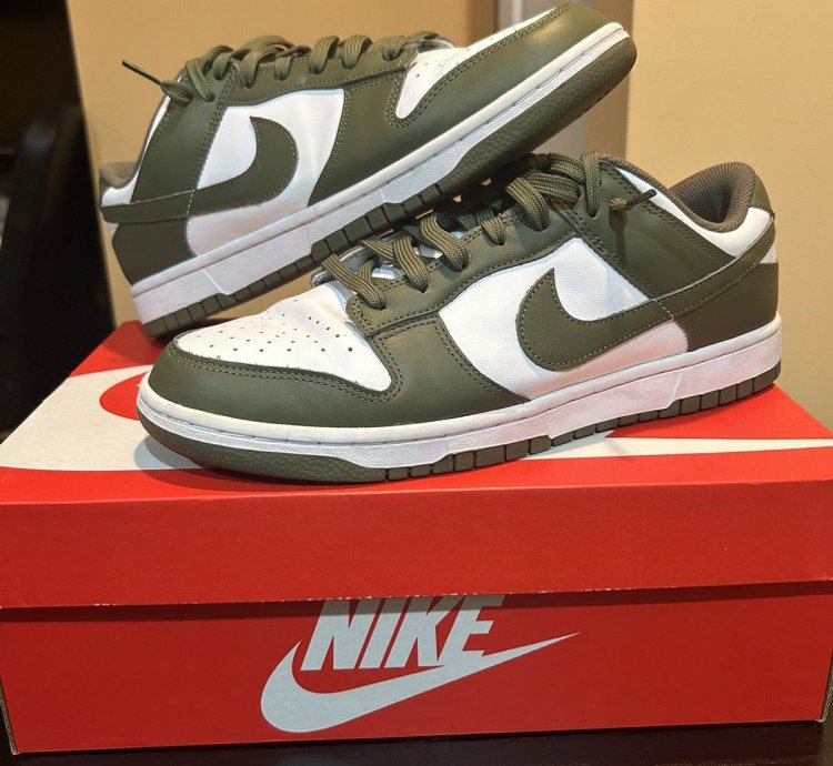 Nike Sb Dunk Olive Sz 10 Vnds