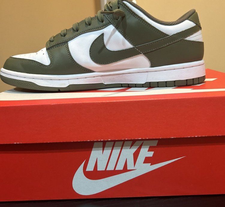 Nike Sb Dunk Olive Sz 10 Vnds