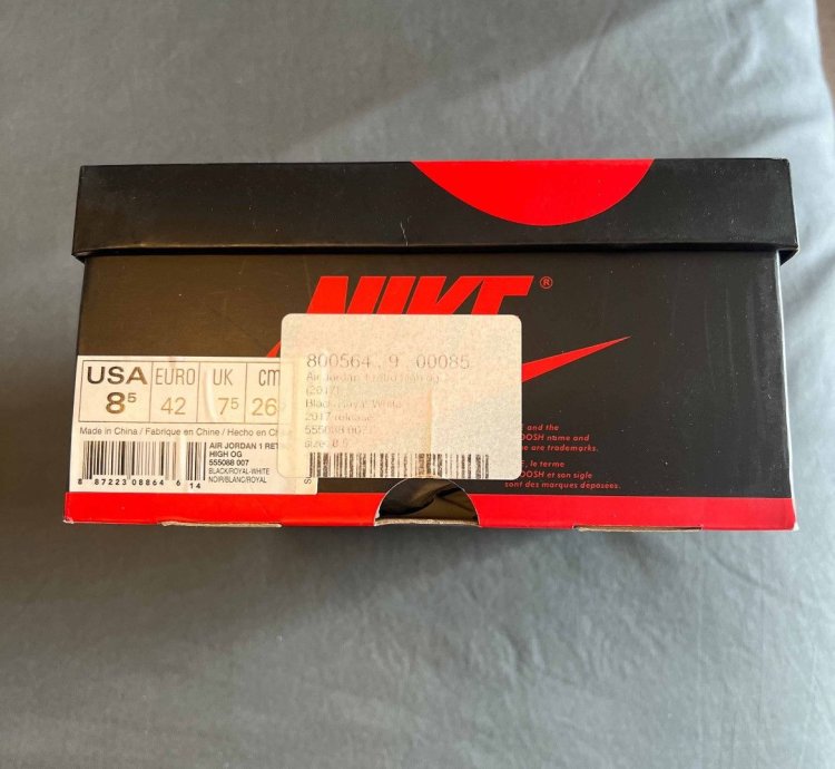 Nike Air Jordan 1 Retro Top 3 Size 8 5 555088 026