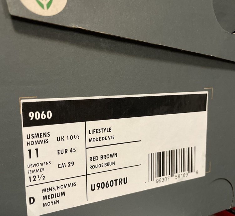 New Balance 9060 Cherry Blossom Size 11