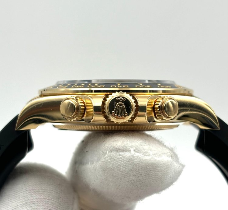 Rolex Daytona Unworn Daytona 40mm Black Diamond Dial Yellow Gold Oysterflex 126518ln Box Papers 2024