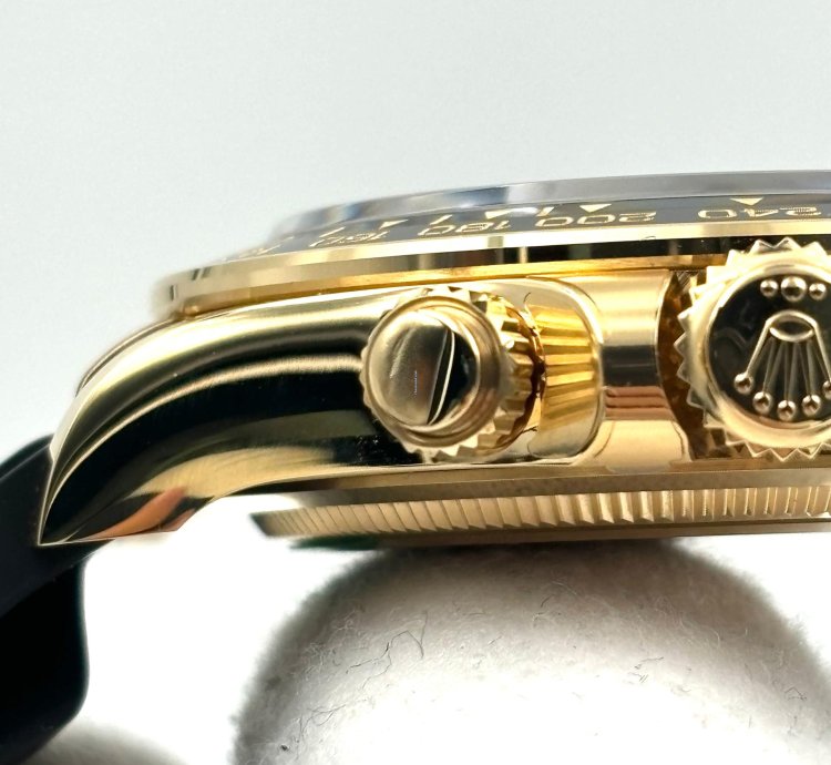 Rolex Daytona Unworn Daytona 40mm Black Diamond Dial Yellow Gold Oysterflex 126518ln Box Papers 2024