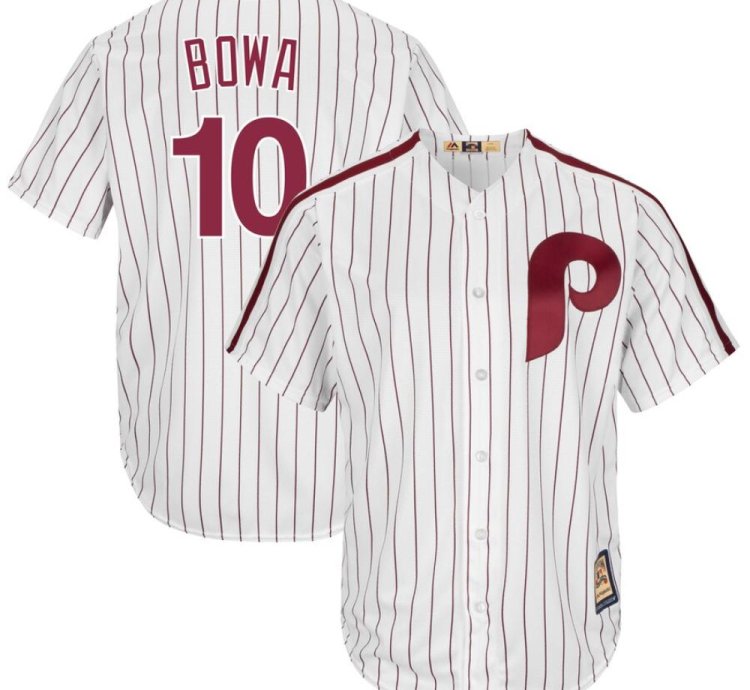 Philadelphia Phillies Larry Bowa White Throwback Jersey