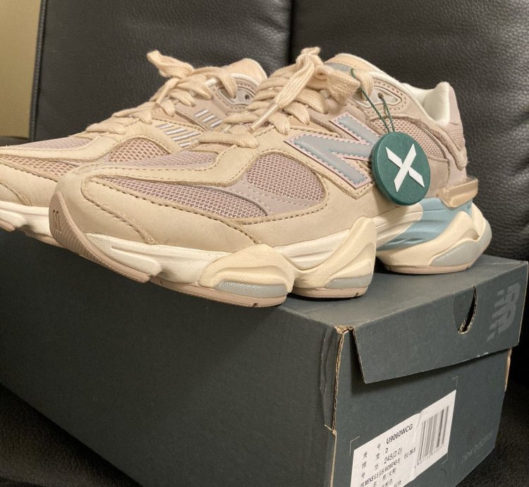 New Balance 9060 Ivory Cream Pink Sand