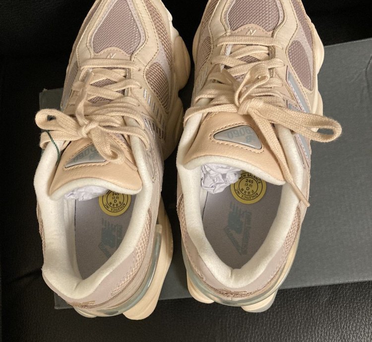 New Balance 9060 Ivory Cream Pink Sand
