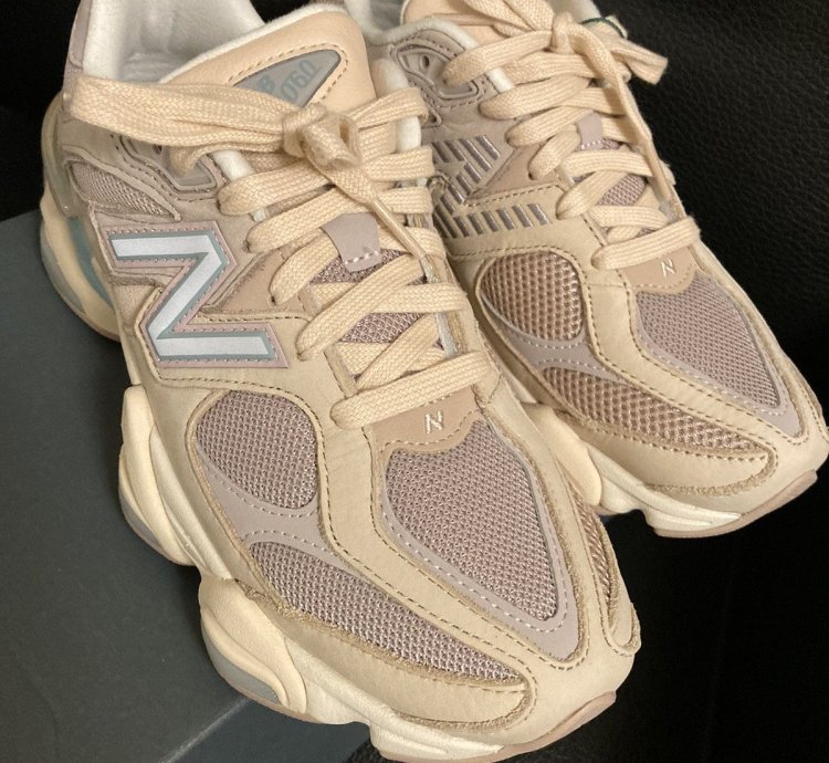 New Balance 9060 Ivory Cream Pink Sand