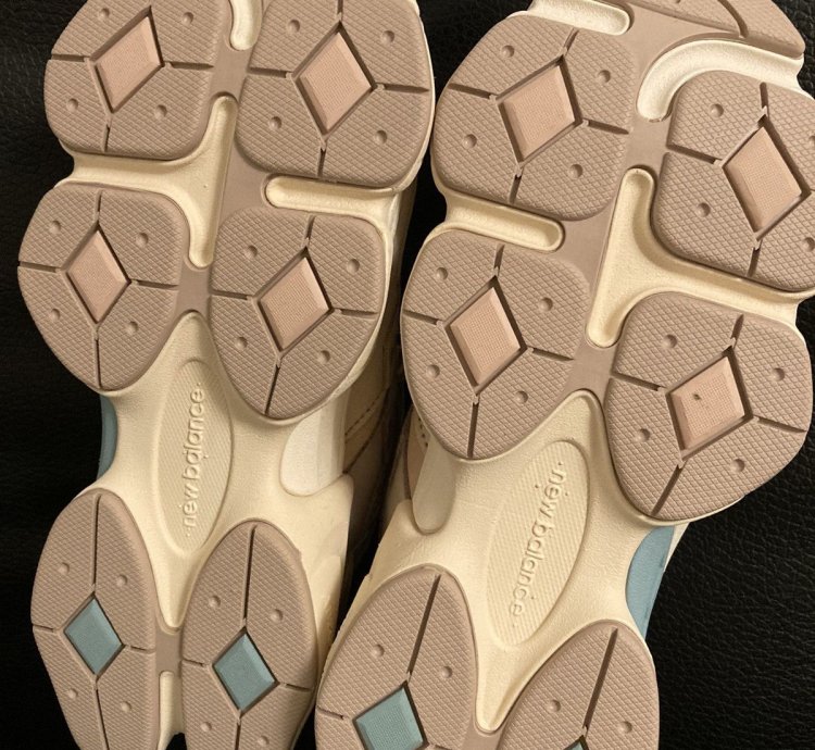 New Balance 9060 Ivory Cream Pink Sand