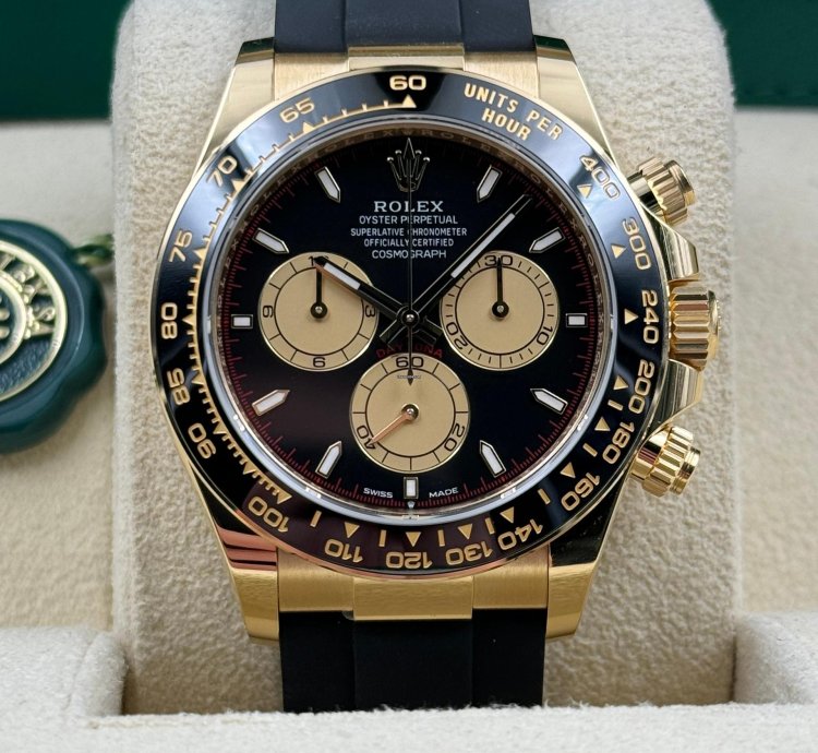 Rolex Daytona Unworn Daytona 40mm Paul Newman Dial Yellow Gold Oysterflex 126518ln Box Papers 2024
