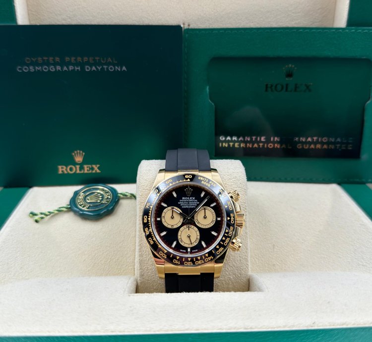 Rolex Daytona Unworn Daytona 40mm Paul Newman Dial Yellow Gold Oysterflex 126518ln Box Papers 2024