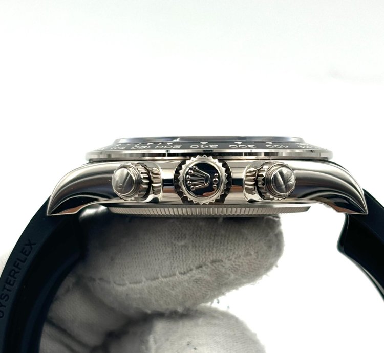Rolex Daytona Unworn Daytona 40mm Silver Ghost Dial White Gold Oysterflex 126519ln Box Papers 2024