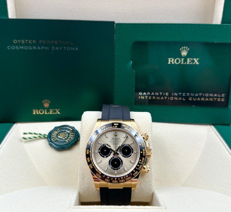 Rolex Daytona Unworn Daytona 40mm Yml Dial Yellow Gold Oysterflex 126518ln Box Papers 2023