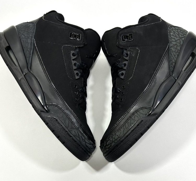 Nike Air Jordan 3 Retro Black Cat Shoes Size 7 5