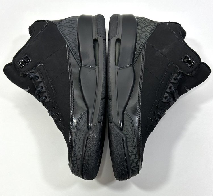 Nike Air Jordan 3 Retro Black Cat Shoes Size 7 5