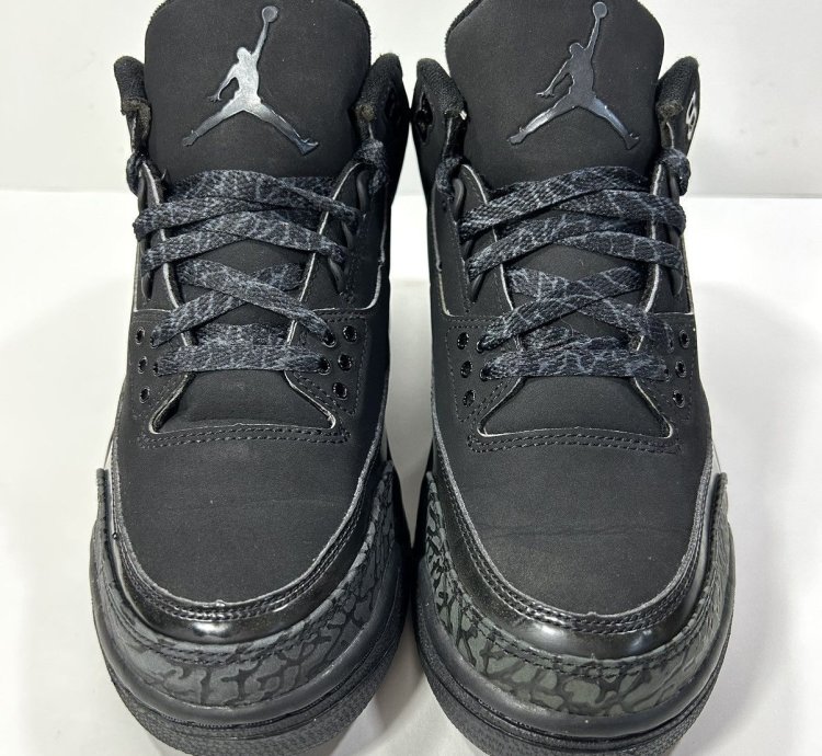 Nike Air Jordan 3 Retro Black Cat Shoes Size 7 5
