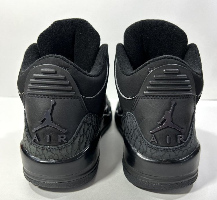 Nike Air Jordan 3 Retro Black Cat Shoes Size 7 5