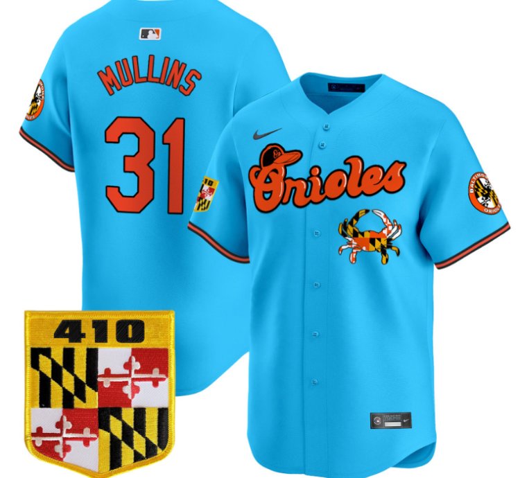 Cedric Mullins Jersey 31 Baltimore Orioles 410 Chesapeake Crab Patch Limited Stitched Light Blue