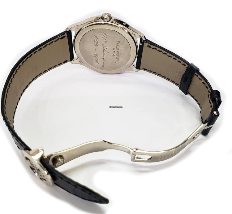 Patek Philippe World Time Anniversary 175th White Gold Black Dial 5575g-001