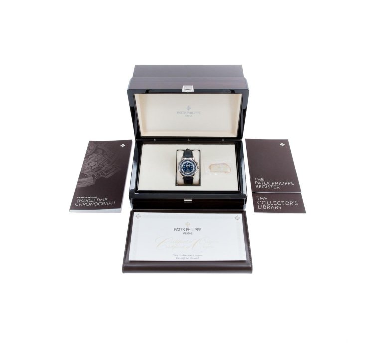 Patek Philippe World Time Chronograph 2019 Fullset German Delivery 5930g-010