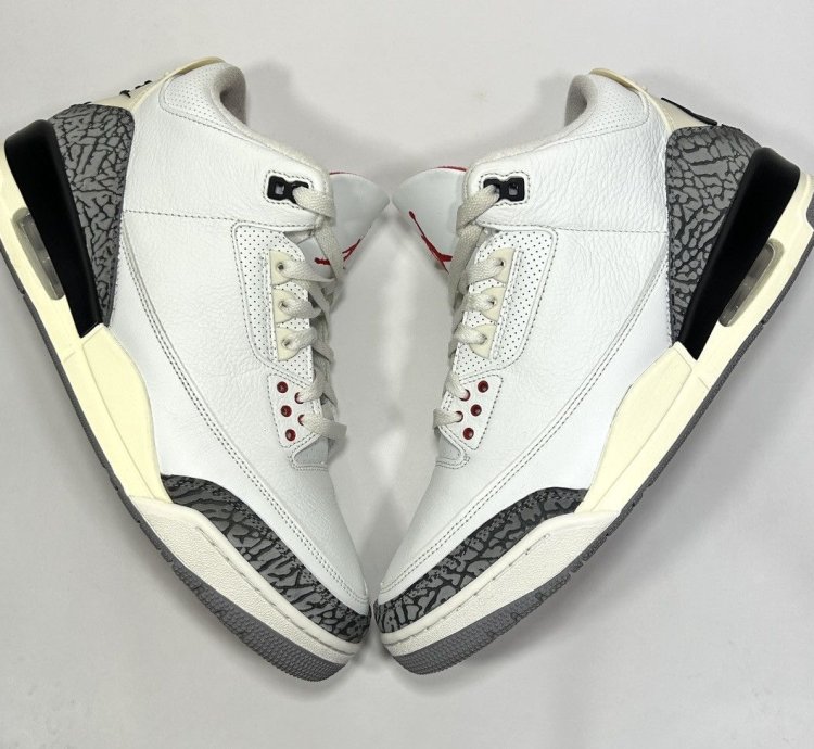 Nike Air Jordan 3 Retro White Cement Reimagined Size 12