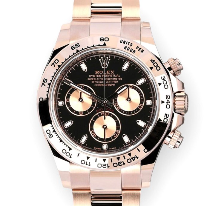 Rolex Daytona Unworn Full Set 116505 Rose Gold Black Dial