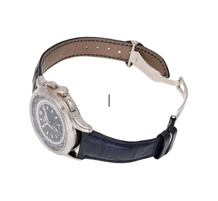 Patek Philippe World Time Chronograph 5930g-001 Automatic White Gold Good
